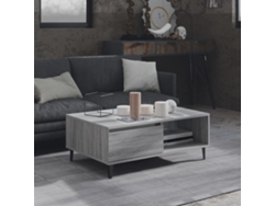 Mesa de centro de 90x60x35cm, madera gris Sonoma | HARLANV1