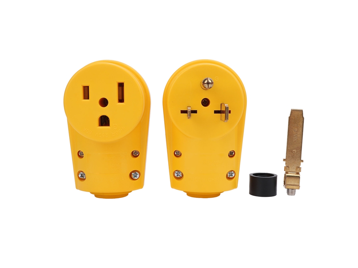 2026-conjunto De Enchufe Y Toma 6-50p 6-50r 50a 3 Pinzas 12500w Para Soldadora Universal, Fácil De Desenchufar