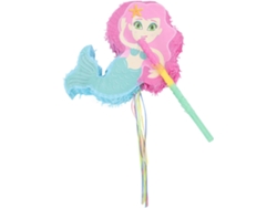Piñata De Sirena Con Cuerda Para Tirar, 50 Cm, Papel Resistente, Para Fiesta De Cumpleaños De Niños