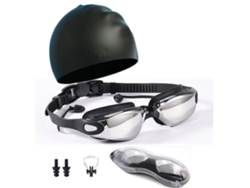 Gafas de natación con pinza nasal y tapones para los oídos Rnemitery