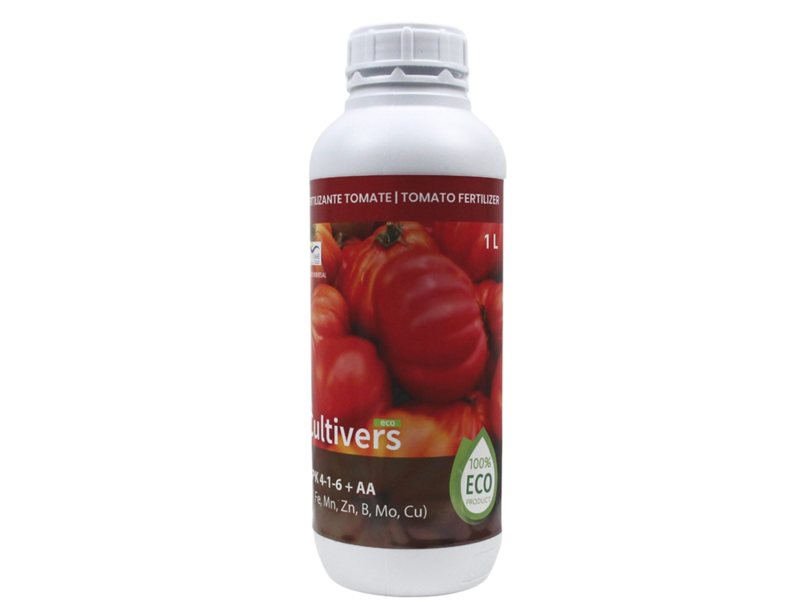CULTIVERS Fertilizante Tomates Ecológico 1 L Abono Líquido 100% Orgánico y Natural, Potencia el Sabor y el Crecimiento