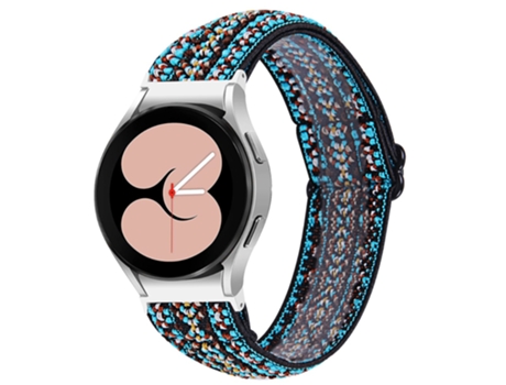 Correa de tela tejida tejido elástico ajustable para Samsung Galaxy Watch4 Active 40mm/44mm/Watch4 Classic 42mm/46mm - b