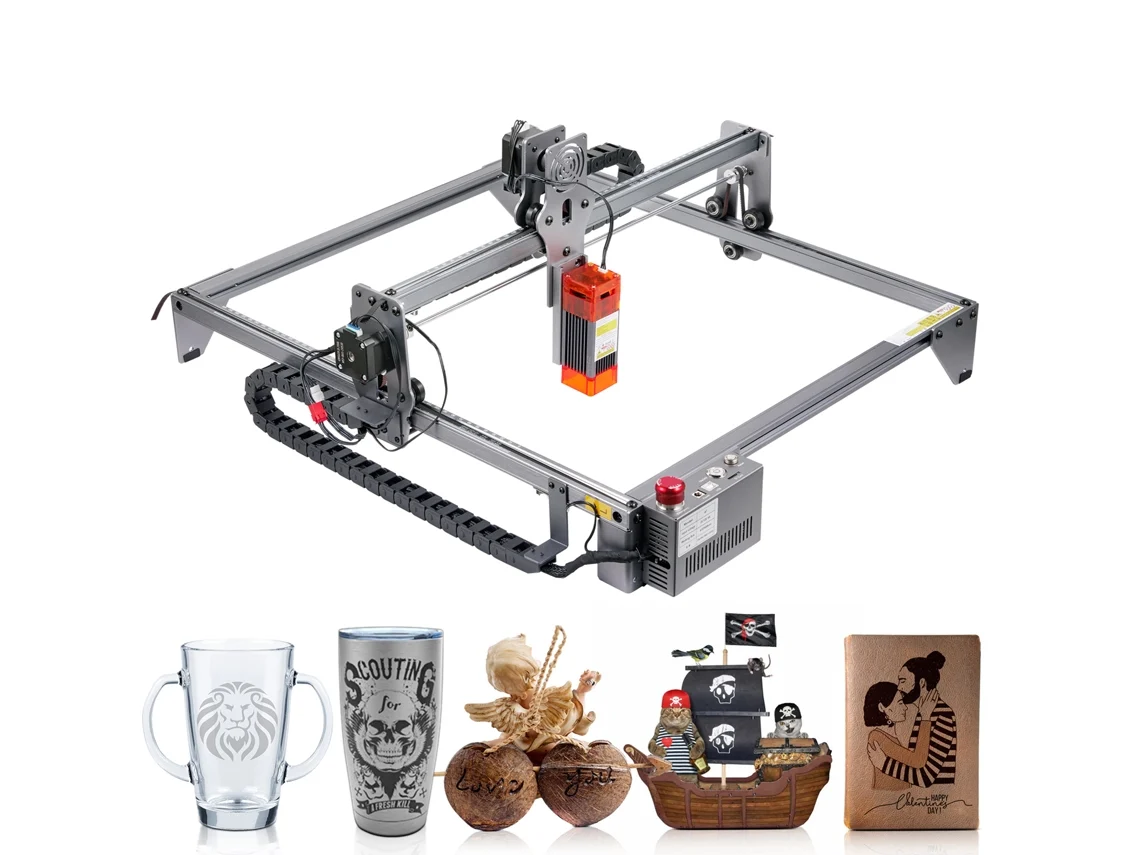 Succebuy Máquina De Grabado Láser 5 W Cortadora Láser 40x40 Cm Aleación De Aluminio