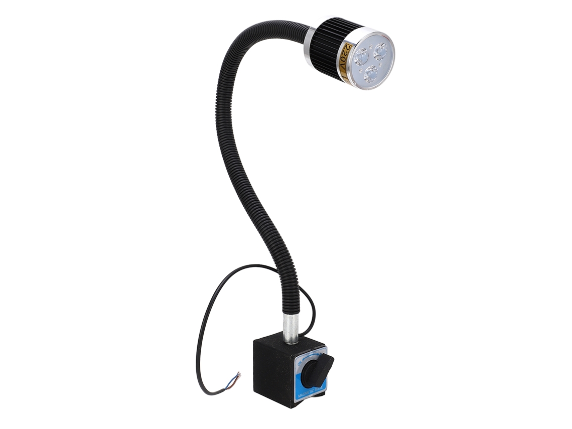 2026velora-lámpara Led Para Máquinas Herramienta Con Base Magnética Y Cuello Flexible Luz Blanca Suave 3w Ac220v