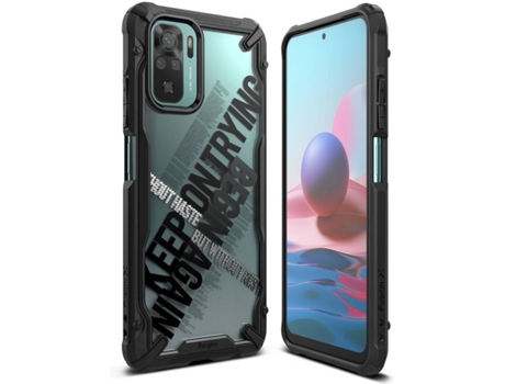 Funda Xiaomi Redmi Note 10/10S RINGKE Fusion X (Negro)