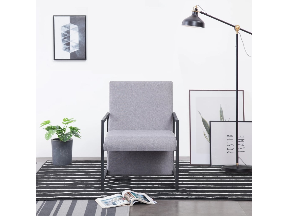 Lovely Home Sillón en Tejido Gris-Claro