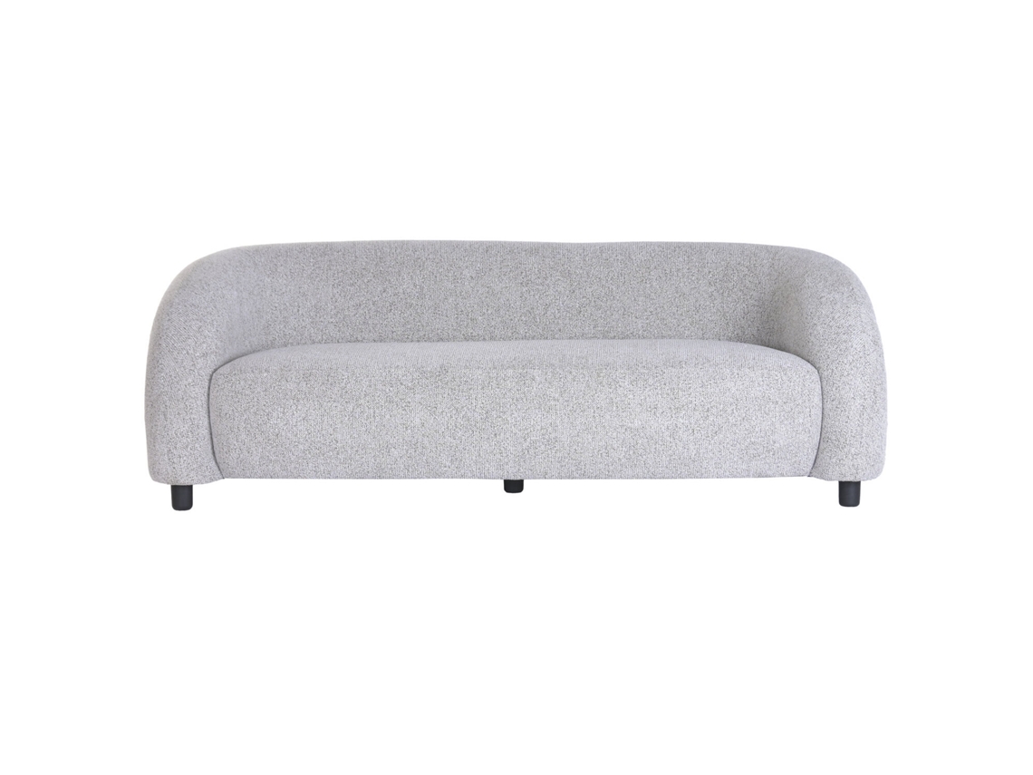 Sofa Madera Poliester Gris Oscuro 200x89x69cm