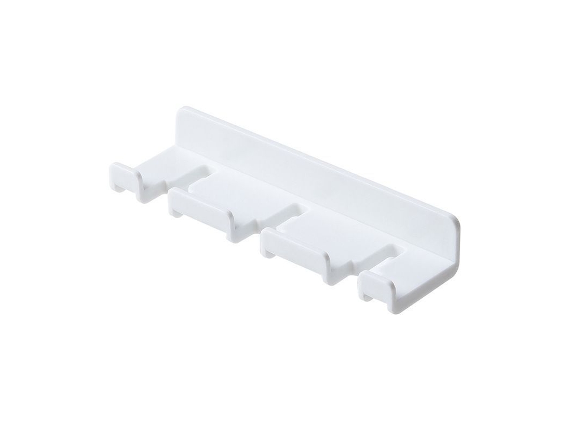 Soporte De Pared Para Cepillos De Dientes Con 3 Compartimentos, Adhesivo, Sin Necesidad De Taladrar, Reutilizable Para Uso Doméstico, Blanco, Gjk
