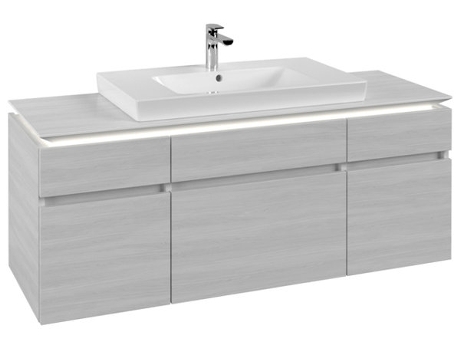 Villeroy &amp Boch Legato Vanity unit B699 1400x550x500mm central iluminación LED