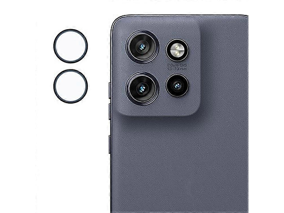 Protector de lente de cámara compatible con Motorola Edge 50 Neo 5g Hd, película transparente con marco de metal Facpoet