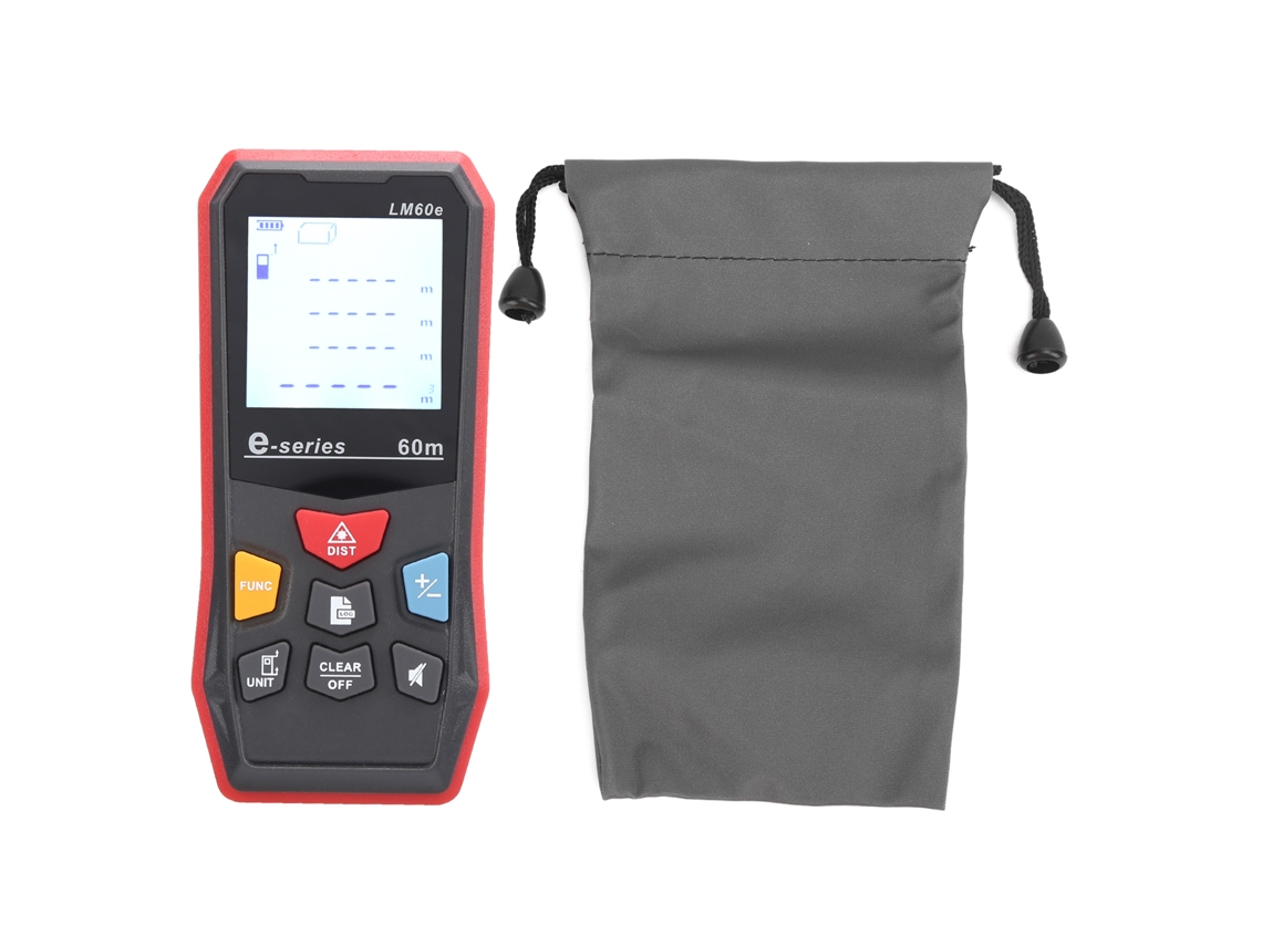 Cinta Métrica Láser Lm60e, Medidor De Distancia Digital Infrarrojo Portátil De 60 M Para Construcción Y Proyectos.