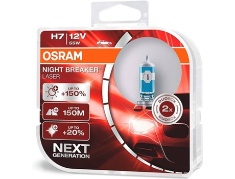 Kit 2 Lámparas Hcb H7 12V55W Night Beaker® Láser Hcb OSRAM