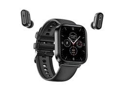 Reloj inteligente con auriculares, reloj Bluetooth 2 en 1 con auriculares inalámbricos, rastreador de actividad física, monitor de frecuencia cardíaca, rastreador de sueño, BISBISOUS