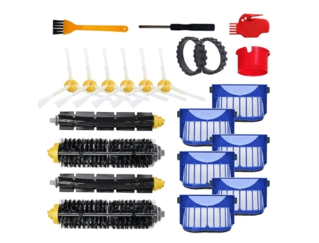 Escova de rolo escovas laterais filtros hepa para irobot roomba 630 650