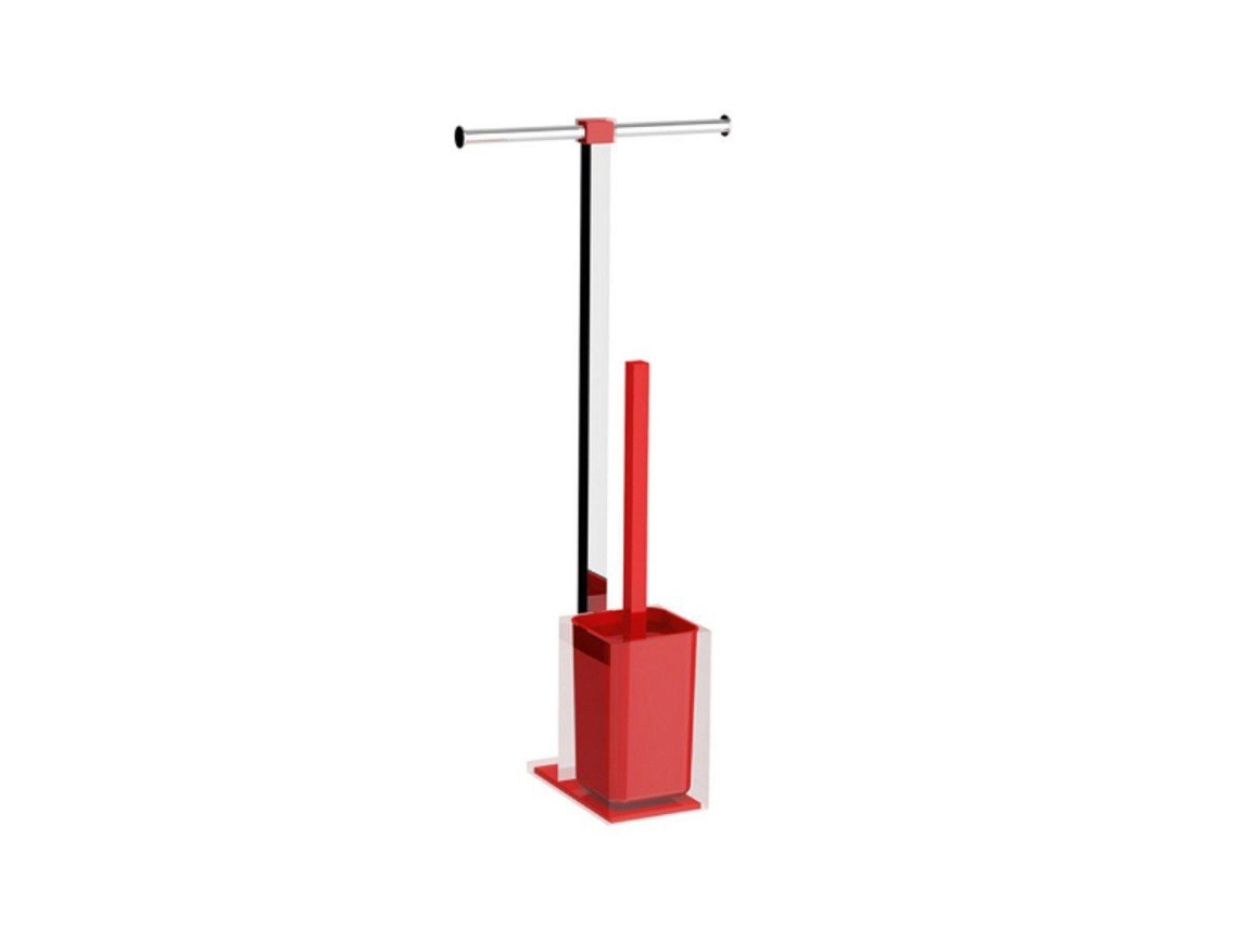 Ra320600000 Rainbow Columna Portarrolloescobillero Rojo GEDY