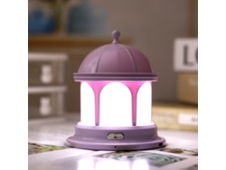 Luz Nocturna Castle Luz Nocturna Recargable USB con Conmutación De Cuatro Velocidades Púrpura SIURN