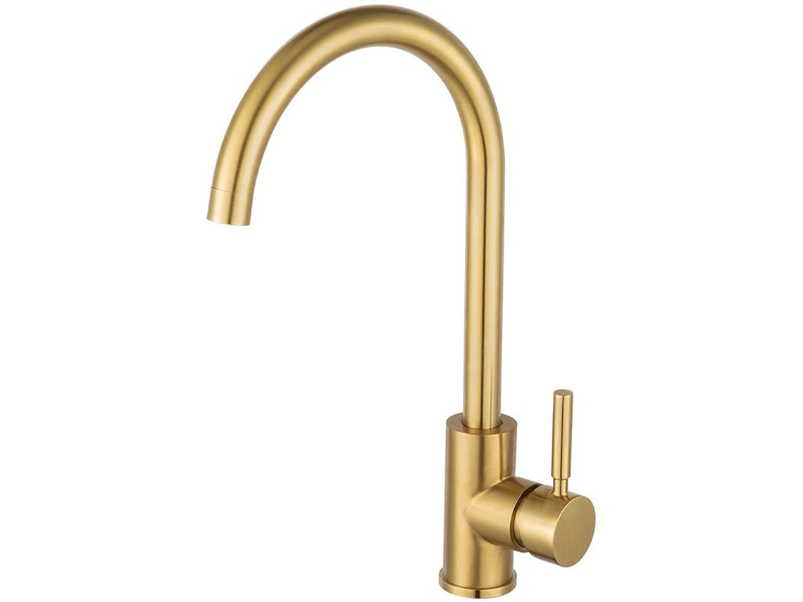 Grifo Eifson de acero inoxidable para agua caliente y fría (dorado)
