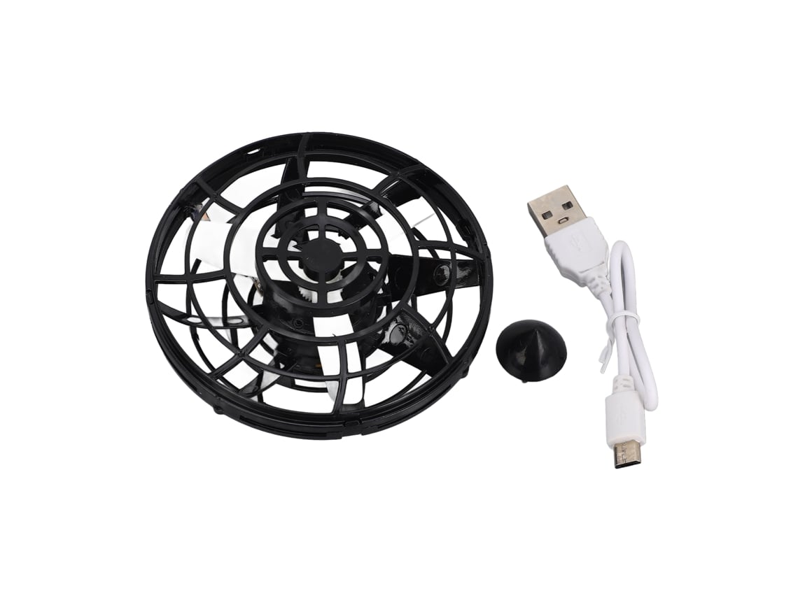 Ats-drone Mini Top Toy Operado A Mano Con Carga Usb, Juguete Volador Con Luces Led Rgb Y Rotación 360° Para Niños Y Adultos
