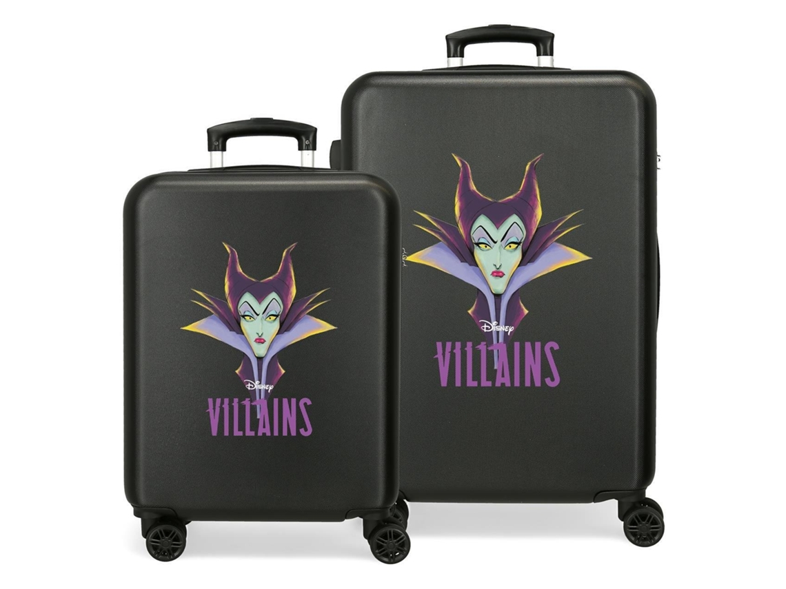 Juego De Maletas Disney Villains Negro (68x48x46cm - 104l)