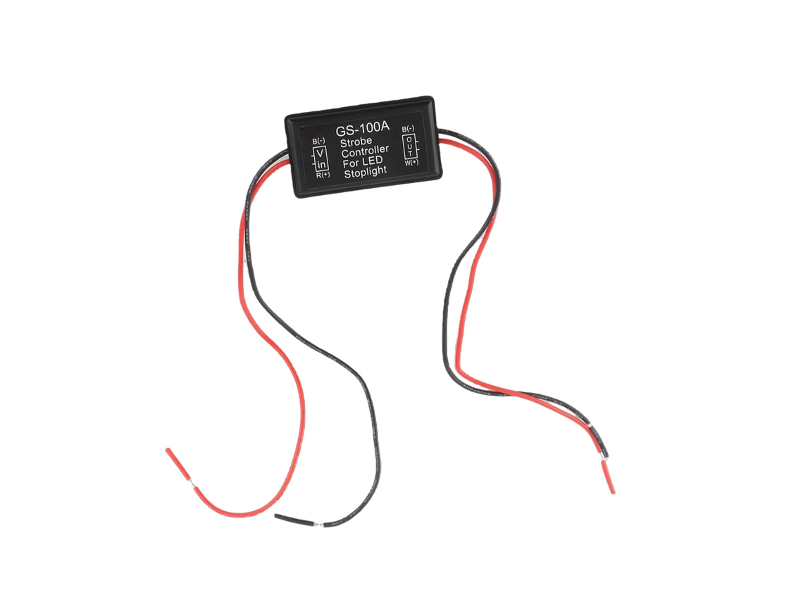 Controlador De Pisca Lâmpada De Freio Led Gs-100a Módulo De Controle 12-24vdc