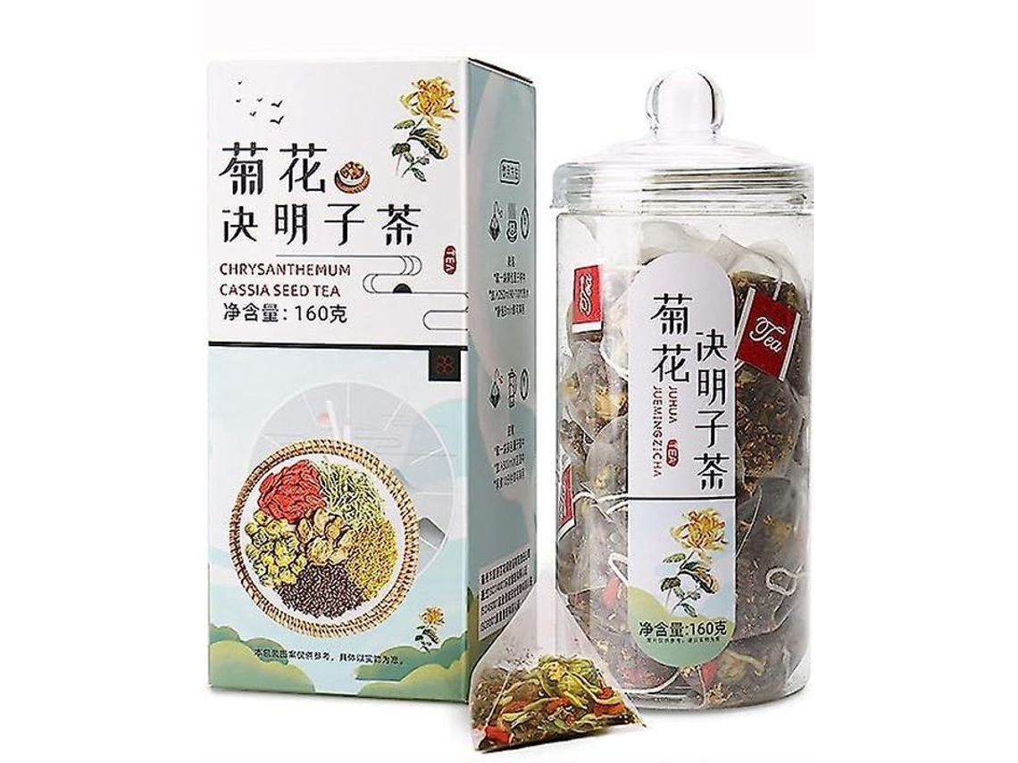 Fasst-20 Sobres De Té De Crisantemo Con Semillas De Cassia Y Hierbas Naturales Para Limpiar, Relajar Y Mejorar La Salud
