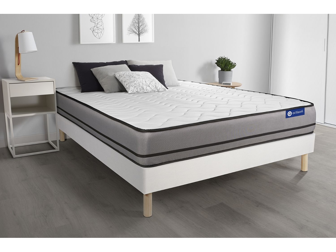Somier Actilatex Night Multiláminas Zonas ACTISOM Espuma con memoria Blanco (120x200)