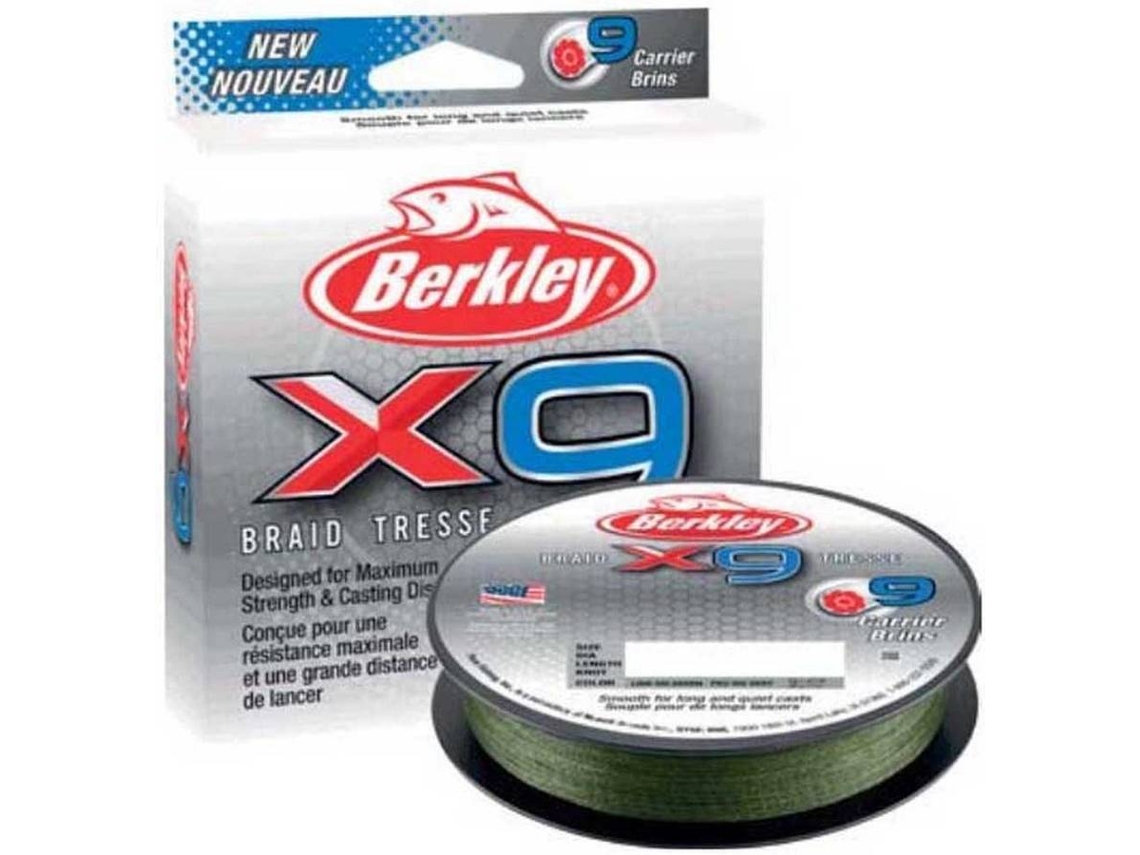 Línea de Pesca Trenzadas BERKLEY X9 (0.120 mm - 0,10 mm)