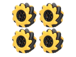 Ruedas Omnidireccionales Mecanum De 60 Mm Para Coche Robot Inteligente Diy (2 Pares)