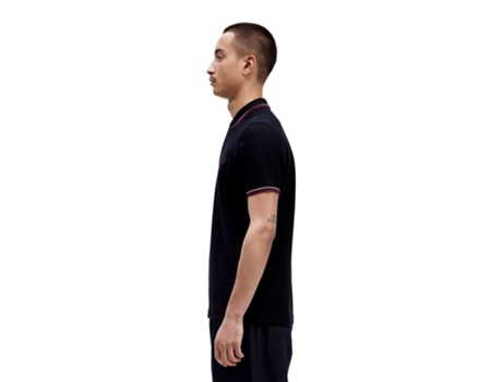 Polo Dupla de Hombre FRED PERRY Twin Tipped Sintetico Azul (XL)