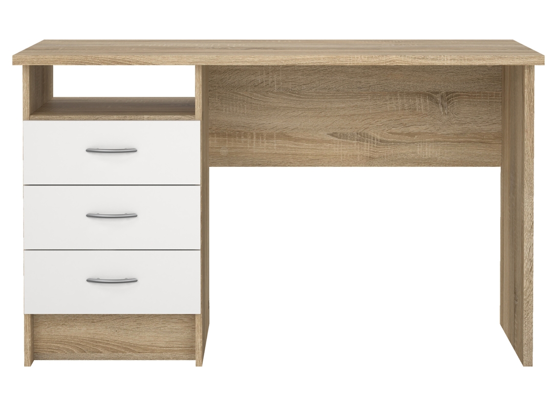 Escritorio TVILUM Function Plus 3 Cajones (Blanco / Roble)