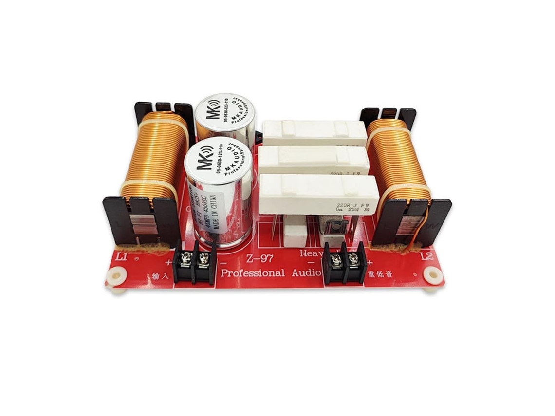 1 Altavoz De Alta Resistencia De 550 W - Placa De Circuito Rojo Hifi Diy - Filtro De Cruce De Audio Para Coche