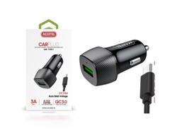 Cargador ACCETEL A23 5G (USB-C - Negro)