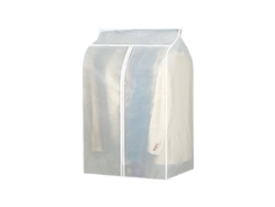 Funda protectora para perchas, impermeable, 50 x 80 x 120 cm, PEVA, color blanco, Tommy01
