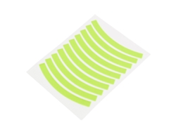 Pegatinas Reflectantes Para Bicicleta De Equilibrio Infantil, Adhesivos Para Ruedas, Accesorios De Seguridad Amarillo Fluorescente