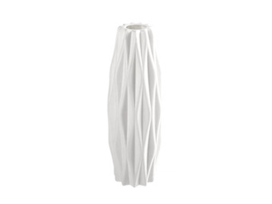 Jarrón de flores blanco estilo nórdico para sala de estar y comedor.