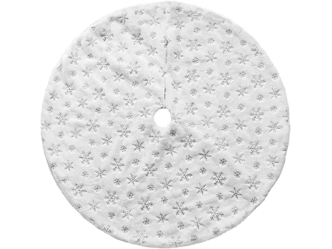 Falda De Árbol De Navidad Blanca Y Esponjosa Para Festivales Navideños