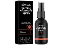 Spray para el cuidado de piercings con protección e higiene.