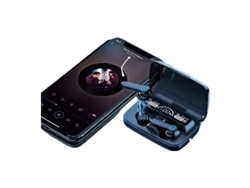 Auriculares inalámbricos Bluetooth 5.3 9D de alta fidelidad con pantalla digital, resistentes al agua y táctiles. Mdug