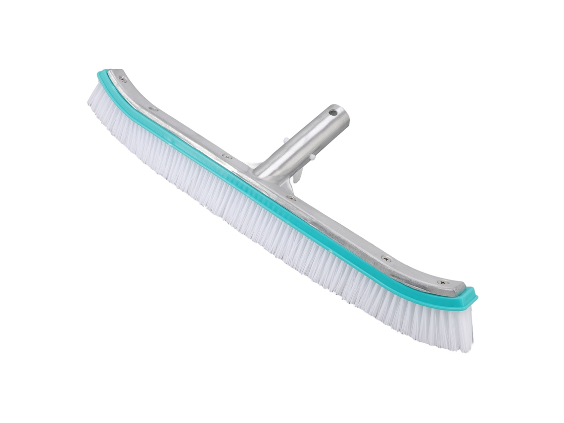 Cepillo Para Limpiar Piscinas De 45 Cm (18 Pulgadas) De Acero Inoxidable, Nailon Y Plástico, Color Azul Lago.