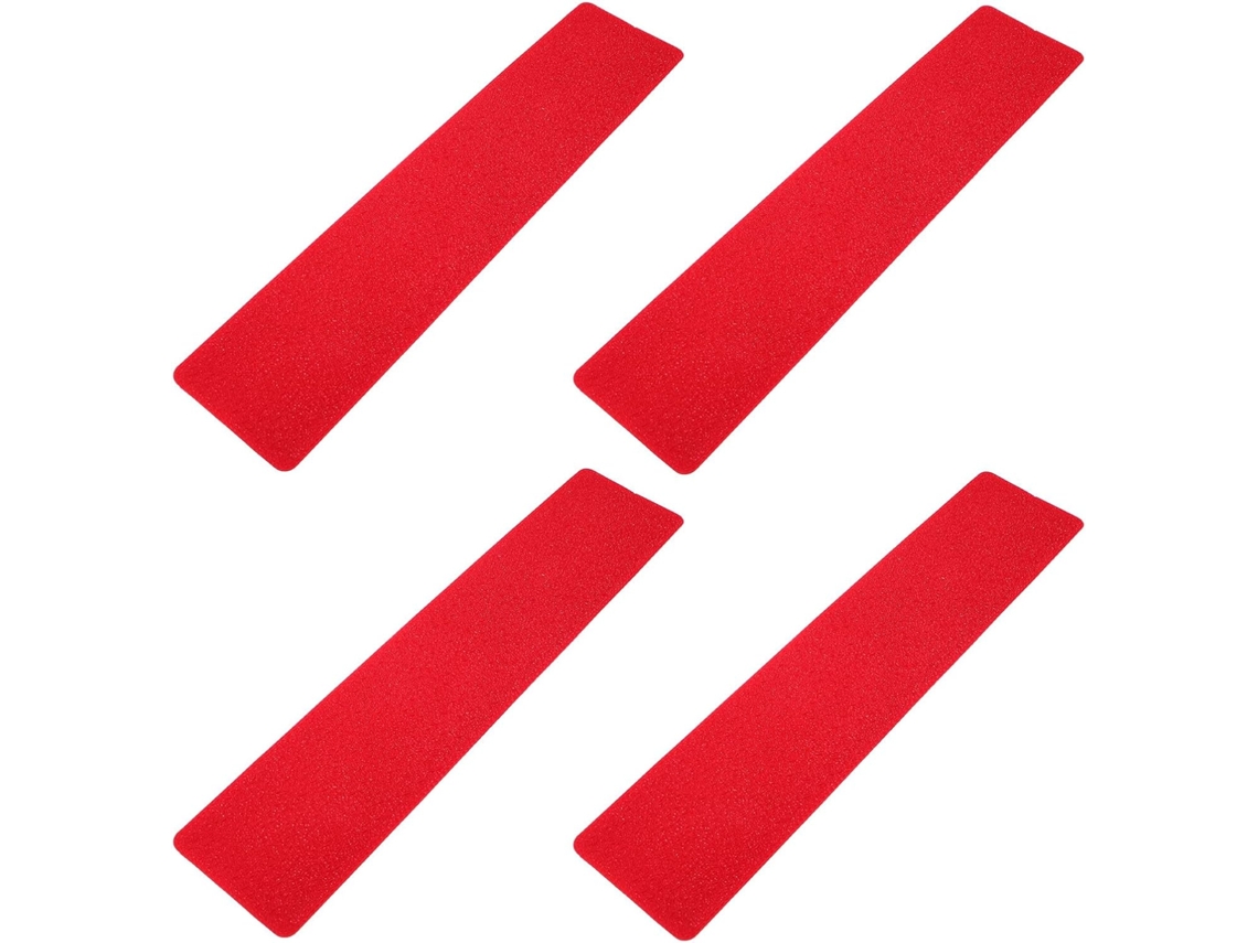Juego De 4 Marcadores De Línea Planos Rojos Antideslizantes Para Cancha De Tenis.