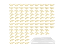 100 Clips De Papel Dinosaurs Dorados Anti-óxido Resistente Al Deslizamiento Para Oficina Escuela