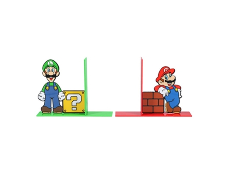 Mario y Luigi Super Mario Bros Nintendo Librería 15 cm
