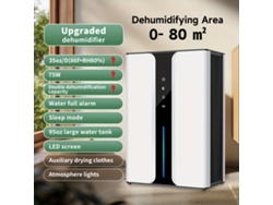 Deshumidificador Con Desagüe, Filtro Reutilizable, Funcionamiento Potente Y Silencioso, Para Habitaciones.