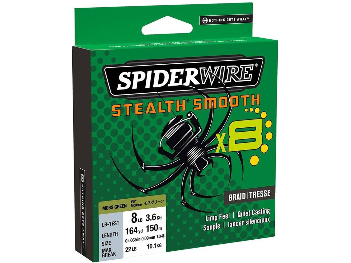 Línea de Pesca Trenzadas SPIDERWIRE Stealth Smooth 8 Braid (0.090 mm - 0,10 mm)