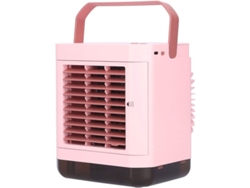 Mini Ventilador Portátil Para Oficina Y Hogar Con Iones Negativos Y Batería De Larga Duración (rosa)