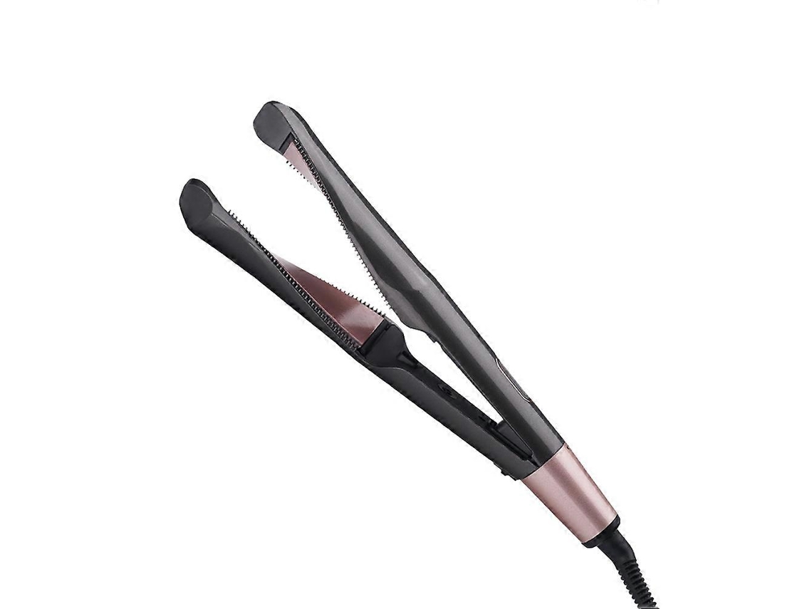 Rebe-plancha De Pelo 2 En 1 Con Diseño Espiral Twisty Cerámica Regulable Con Cable Giratorio 360° Y Enchufe Eu Negro
