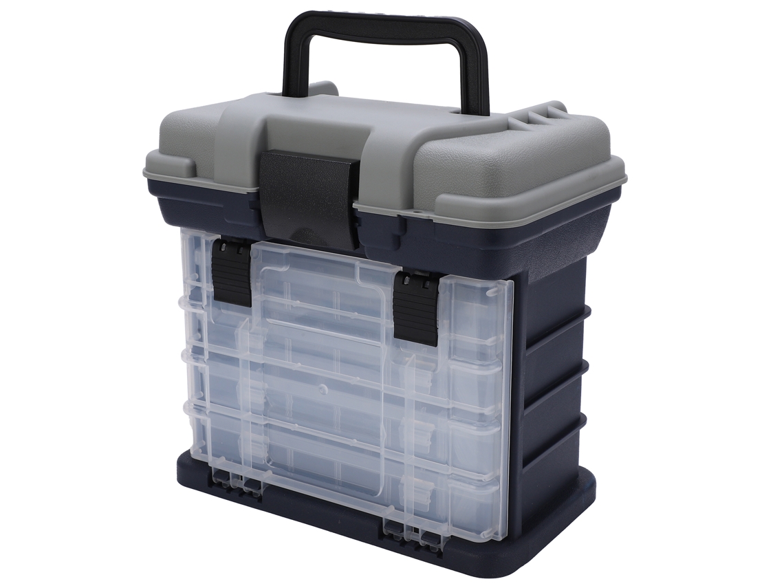 Caja De Herramientas De Pesca Portátil De 4 Niveles Con Asas De Plástico, Gran Capacidad Para Carpas.