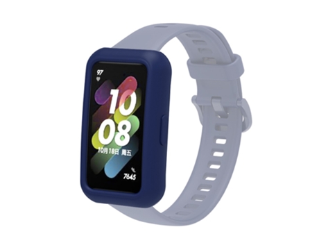 Funda de Silicona Anti-rasguños para Huawei Band 7/6 - azul marino