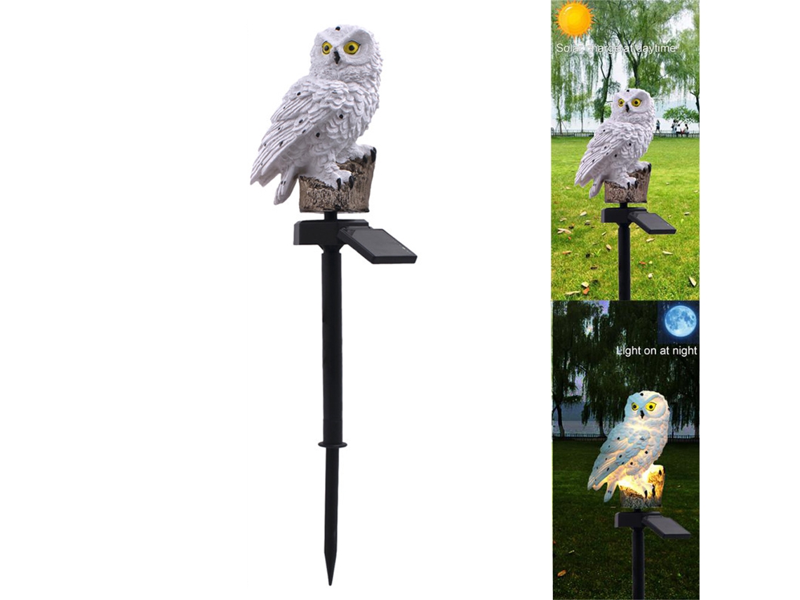 2026-lámpara Solar Jardín Con Forma De Búho Impermeable Led Para Paisaje, Césped, Cerca, Senderos, Patio Y Decoración Del Jardín