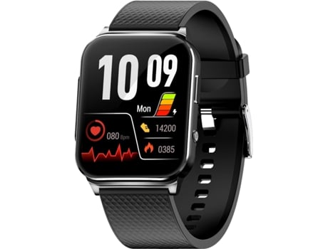 Smart Watch Monitor de Ritmo Cardíaco, Oxígeno en Sangre, Presión Arterial, Monitor de Sueño, HRV, Temperatura Corporal para Mujeres y Hombres (Neg...